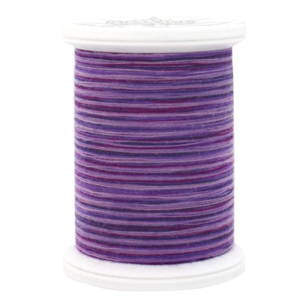 YLI 24450-09V 3-Ply 40wt T-40 Cotton Quilting Variegated Thread, 500 yd, Purple