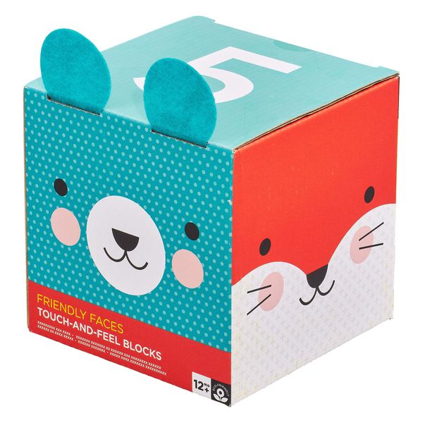 Petit Collage Friendly Faces Touch-and-Feel Nesting Blocks