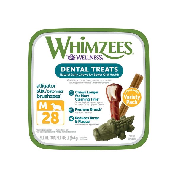 WHIMZEES by Wellness Variety Box Natural Grain Free Dental Chews for Dogs. NEW.