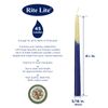 RITE LITE Blue & Natural Chanukah Candles, 45 CT
