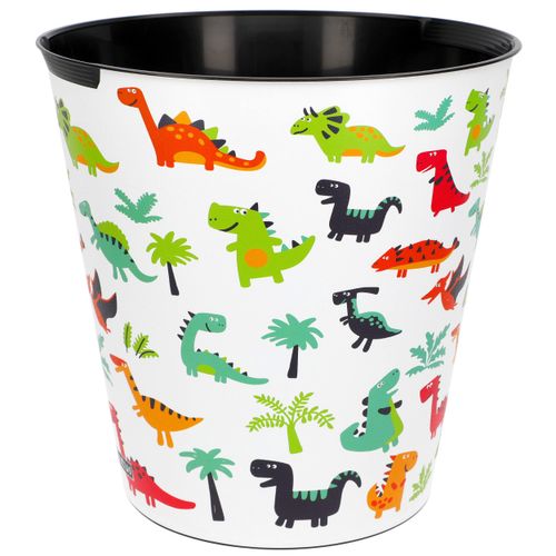 Waste Paper Bin / Bin Model Selectable 10 Litres - Waterproof - 28 cm - Plastic Funny Dinosaurs & Dinos Bucket - Toy Basket / Popcorn Shots
