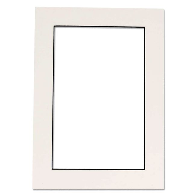 12x16 Mat for 8x10 Picture - White Mat with Black Core Picture Matboard for Frames Measuring 12 x 16 Inches - Bevel Cut Matte to Display Art Measuring 8 x 10 Inches - Acid Free ONE MAT