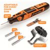 Sharp Pebble Electric Cordless Chainsaw Sharpener Kit - Comes with Chain Saw Sharpener Tool, 4 File Size Sharpening Wheels, Angle Attachment, Wrench & eBook