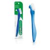 GUM Denture Brush, Flat Bristled Head, For Removable Dentures and Acrylic Retainers