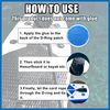 A ABSOPRO 8pcs 8cm Blue D Ring Patch Pad PVC Stainless Steel for Surfboard Item Replacement