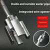 Integrated Internal & External Pipe Threading Tool For 1/2'' + 3/4'' Water Pipe
