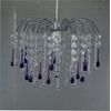 Lightmode 1 Light Foyer Pendant Light Shade Crystal: Plum