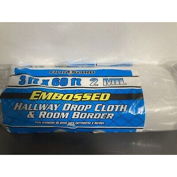 Film-Gard 2-Mil Embossed Drop Cloth, 3 x 60-Ft.