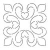 Quilting Creations Elegance Block Quilt Stencil, 6"