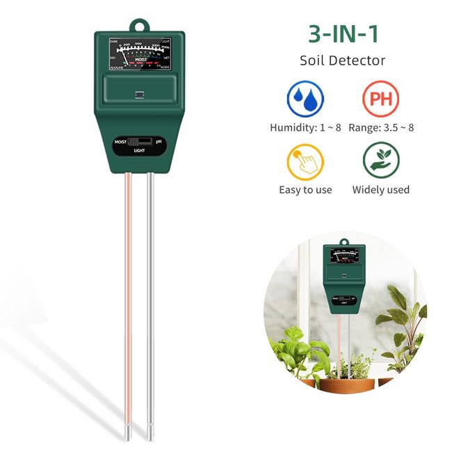 1 Soil Ph Meter Hygrometer Sunshine Ph Meter Acidity Humidity Ph