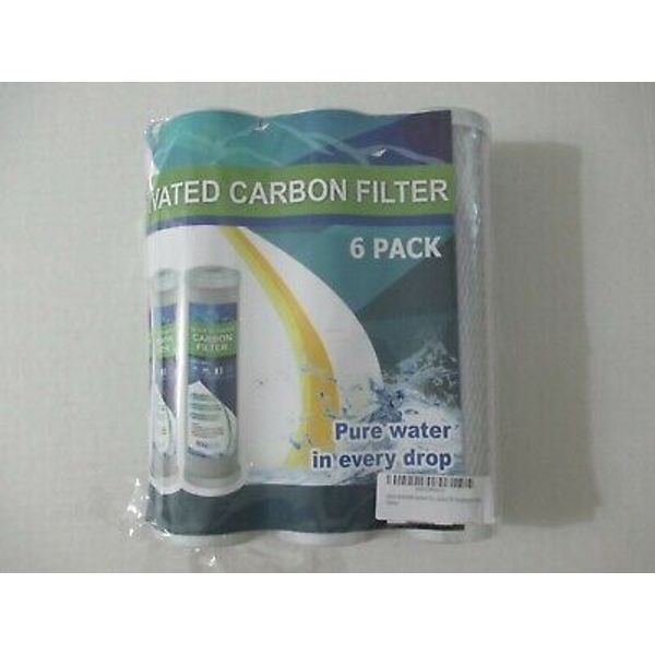 3 NEW BLOCK ACTIVATED CARBON COCONUT SHELL WATER FILTERS 10" HOUSING PURE WATER