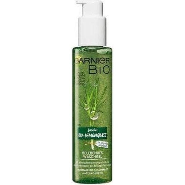 Garnier Bio Lemongrass Detersivo per la pelle, pulisce e rinfresca la pelle, idratante, per pelli normali e miste, 150 ml