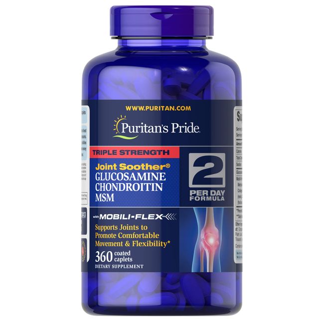 Puritan's Pride Glucosamine, Chondroitin & MSM Joint Soother-2 Per Day Formula