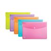Elba Wallets, Urban A4, Rounded Corners, snap Closure, Pack of 5, Plastic, Translucent, Assorted a4 Assorted Colours