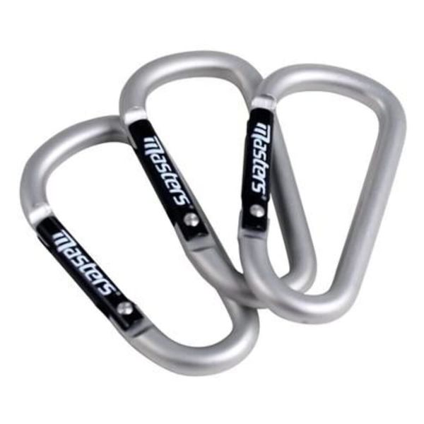 MASTERS GOLF CARABINER CLIPS FOR TOWELS OR ACCESSORIES.