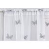 Butterfly Grey Embroidered Voile Panel (Drop - 90" (229cm))