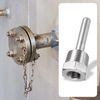 sourcing map Thermowell G1/2 Threads 50mm Stainless Steel Thermowell for Temperature Sensor Thermometer Instruments