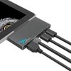 IMMEDIA IMD-SGO352 Docking USB3.0 Hub&HDMI&LAN for SurfaceGo Gun Metallic