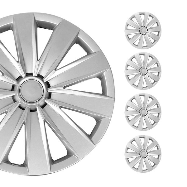 16" Wheel Covers Hubcaps 4Pcs for Lexus Silver Gray