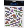 Tattoo King Multi-Colored Stickers-Trains