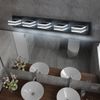 5 Lights 32'' Black Vanity Light LED Dimmable For Bathroom Mirror Wall Fixture
