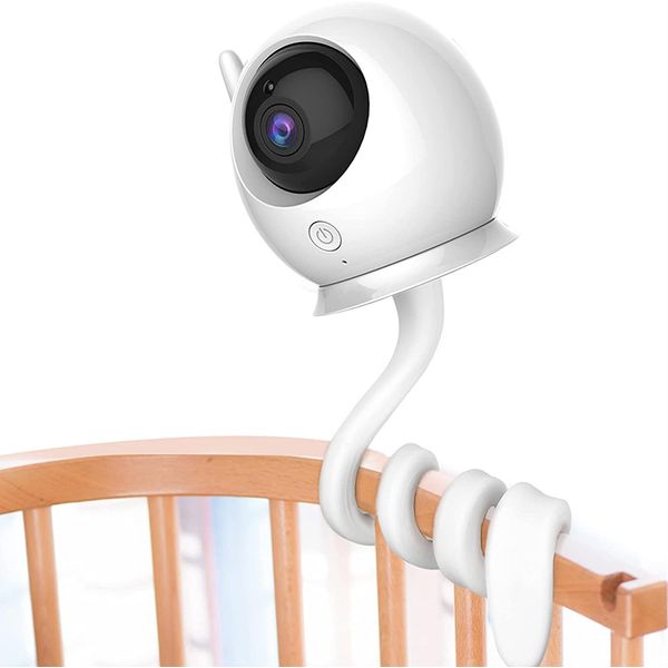 MYPIN Universal Baby Monitor Holder, Flexible Shelf Camera Stand No Drilling for Nursery Baby Monitor Crib Mount Compatible with Baby Monitor Camera with 1/4 Threaded Hole