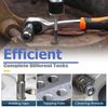 Mesee 2-Piece Adjustable Tap Socket Set, 3/8" Drive Socket Adapters Holder with Adjustable Jaws, Extractor Tool for Thread Taps, Reamers, Screw Extractors