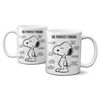 Mugtime (TM) - Peanuts - Snoopy - Perfect Friend - Coffee Tea Mug Cup - Ceramic - Gift - 330ml