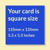 Paris Eiffel Tower Blank Greetings Card - Beautiful Blank Note Card - Made in UK