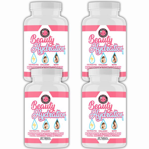 Angry Supplements Beauty Hydration Super Collagen Tablets Biotin 4-PACK 4/MONTHS