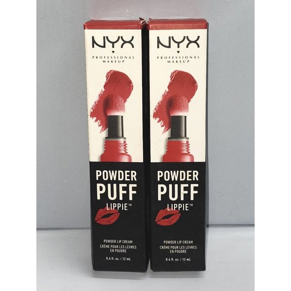 NYX Makeup Powder Puff Lippie Lip Cream Lipstick Ppl03 Group Love .4oz Ea 2pcs