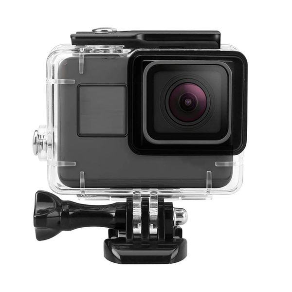 Wasserdichtes Gehäuse für GoPro Hero 5 6 7 schwarz, schützende Unterwasser-Tauchschale mit Halterung für Go Pro Hero5 6 Hero7 Black Action Camera Zubehör Kit