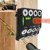 30 45 90 Degree Angled Drill Guide Jig with 2 Torpedo Level, 4 Sizes Hole