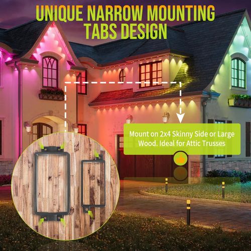 for Govee Pro and Regular Permanent Outdoor Lights - Bracket Combo Kit for Power Supply and Controller