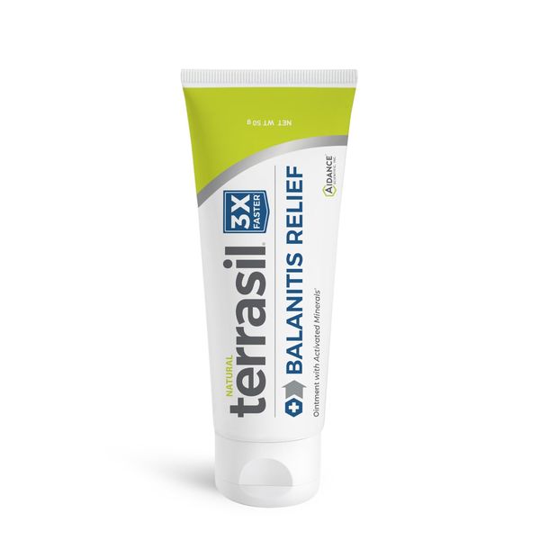 terrasil Balanitis Relief, Balanitis Treatment for Men, Soothing Foreskin Cream for Relief from Symptoms of Irritation, Itch, Redness and Inflammation. Dermatologist Tested (1.7oz)