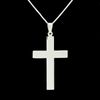 Large Polished Cross Pendant SOLID 925 Sterling Silver - Add Your Own CHAIN!
