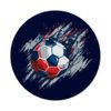 Soccer Ball Red White Blue Ball Design PopSockets mit austauschbarem PopGrip