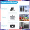 2 Pack Digital Fridge Thermometer with Hook and LCD Display for Kitchen Home