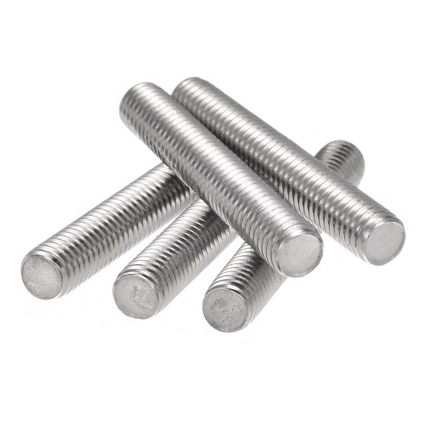 sourcing map 15Pcs M8 x 50mm Fully Threaded Rod 304 Stainless Steel Right Hand Threads