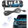 Taxi Pink Light Sign for Car Windshield with Suction Cups, USB A Switch Cable