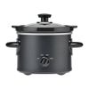 Slow Cooker 2 QT Crock-pot Matte Black Finish Removeable Stoneware Pot