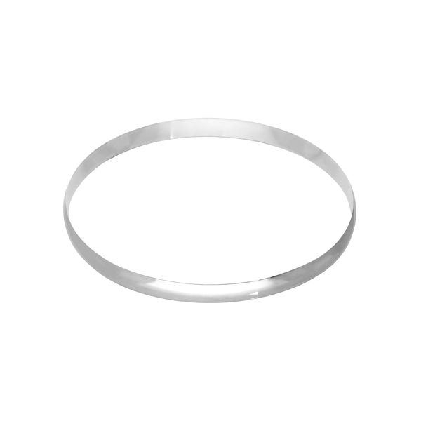 jewellerybox Sterling Silver Plain Round 65mm Bangle