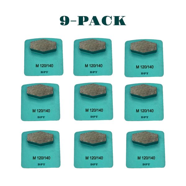 9 Pack Grinding Discs for Husqvarna Grinders Medium Concrete Surface 120 Grit
