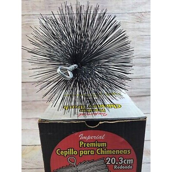 Premium 8" Round Wire Chimney Cleaning Brush NEW IMPERIAL