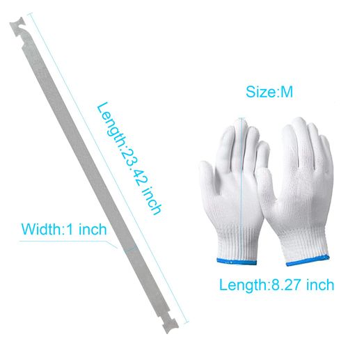 AMOSTBY Auto Tool Set, 23 inch High Elastic Stainless Steel Auto Repair Tools with Wear-Resistant Labor Protection Gloves