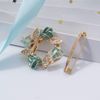 Merdia Scarf Clip with Created Crystal - Blue, 16g