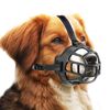 OHCOZZY Dog Muzzle, Basket Muzzle for Small, Medium and Large Dogs with Adjustable Straps (Size 2, Black)