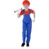 Red Plumber Video Game Guy Child's Costume Large 7-8
