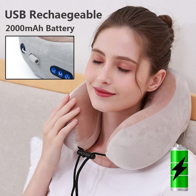 Electric Neck Massager, U-shaped Massage Pillow Cervical And Neck