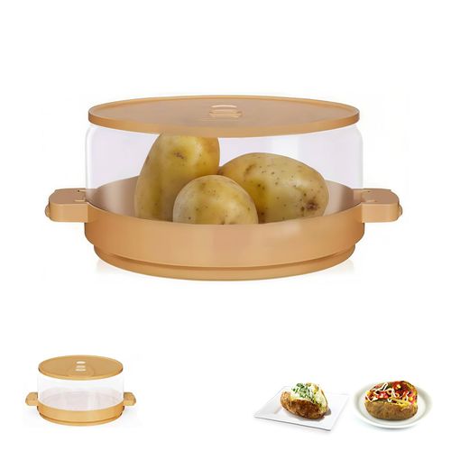 Microwave Potato Cooker & Steamer,Perfect for Baked Potatoes,Microwave Potato Baker with Lid,Effortless Baking Potatoes in Minutes, BPA-Free